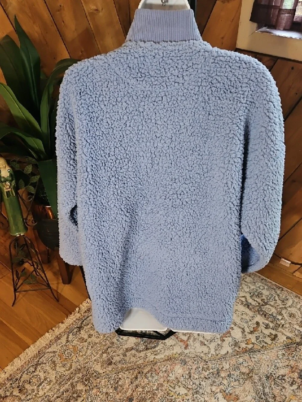 Aerie Sherpa Corduroy Quarter Zip Fleece S Gorpcore Sherpa Cozy